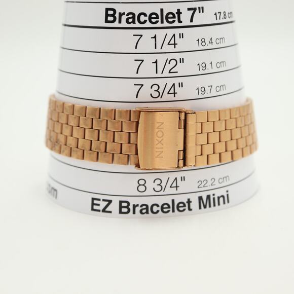 Nixon Time Teller Rose Gold Tone Stainless Steel Watch 38mm with New Battery - Picture 4 of 12